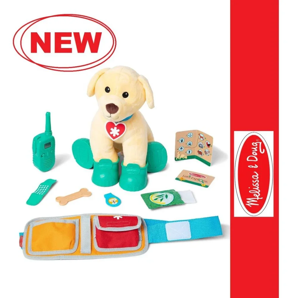 Melissa & Doug Let's Explore Ranger Rescue Dog Pretend Play Set Gear Puppy Camp